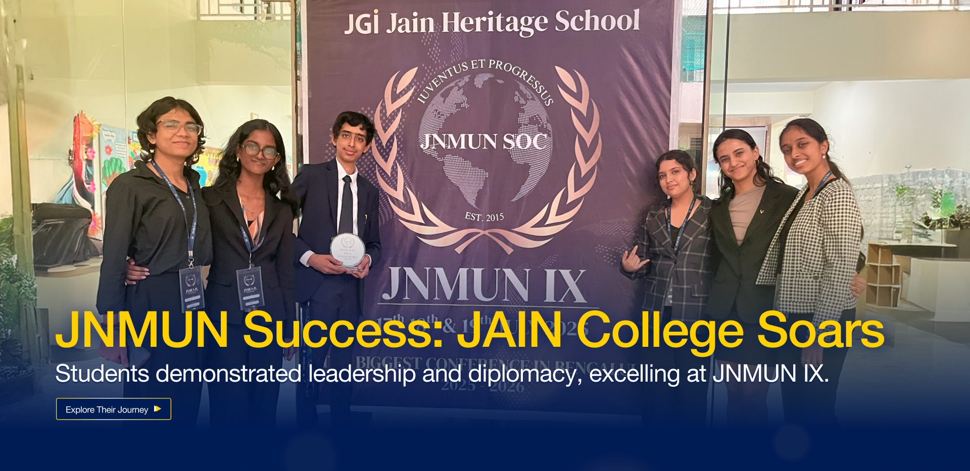 JAIN College Stands Out at JNMUN IX