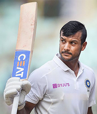 Mayank Agarwal - Indian International Cricketer from Jain College Alumni